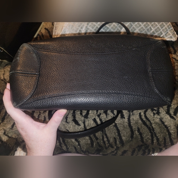 KATE SPADE LEILA MEDIUM TRIPLE COMPARTMENT SHOULDER BAG BLACK LEATHER PURSE - Picture 4 of 10